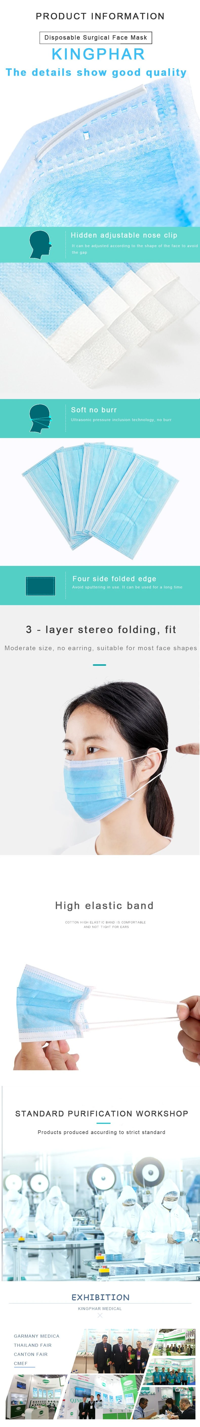 Dustproof Superior Breathable Facial 3 Layer Mask Supply Kids Disposable Face Mask