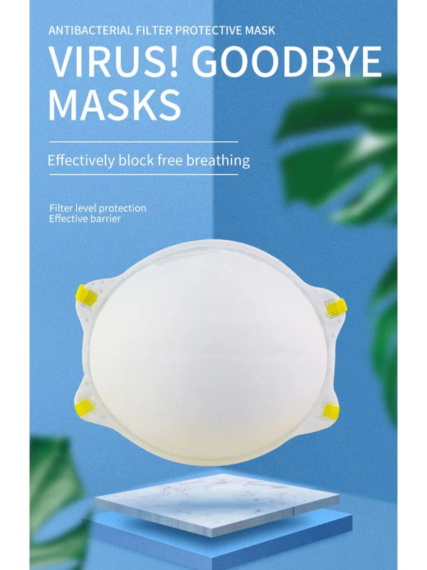 Protective FFP3 Cup Face Mask Without Valve