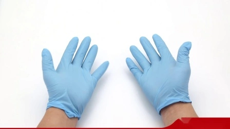 Precio barato 100PCS Caja Desechable Azul Examen Seguridad Médico Nitrilo Guantes de examen quirúrgico