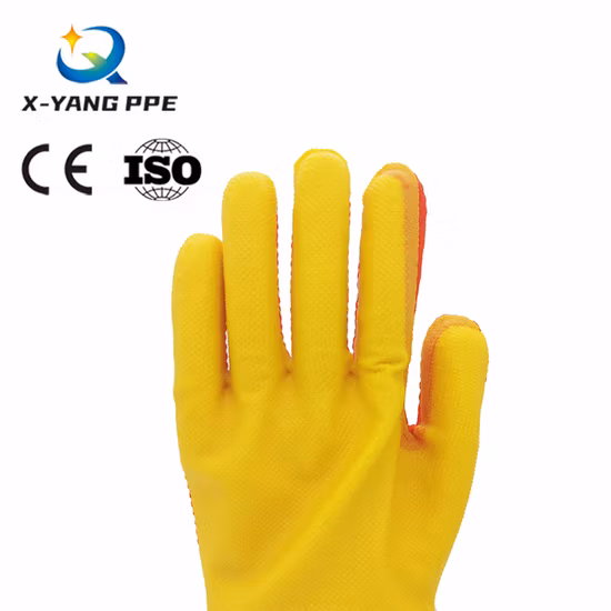 Guantes de seguridad de inmersión de nitrilo de microespuma duraderos de trabajo diario del fabricante con certificado CE Oeko-Tex (N1554)